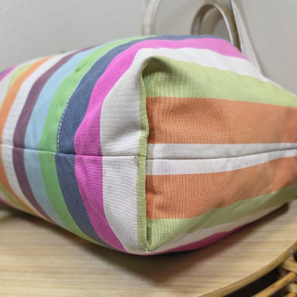 Coach Poppy Legacy Stripe Glam Tote - Picture 8 of 15